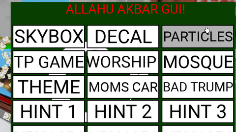 Islam gui require - Unknown script preview