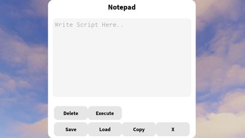 Notepad - Unknown script preview