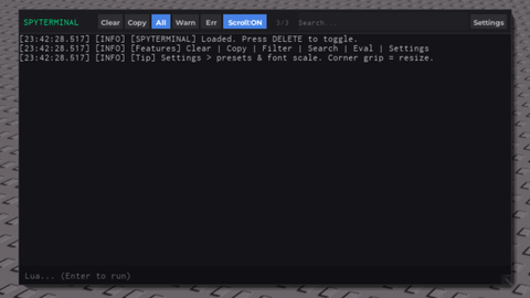 SPYTERMINAL - Unknown script preview