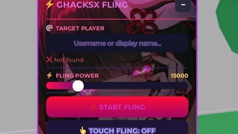 GHSX FLING GUI - Unknown script preview