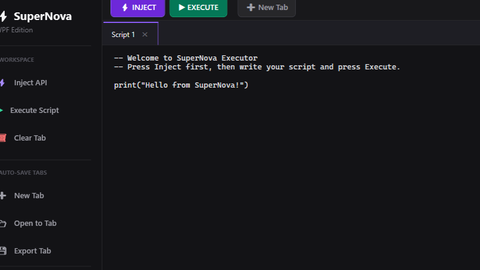 NEW SuperNova Executor - Unknown script preview