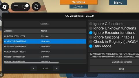 GC Viewer - Unknown script preview
