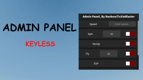 Admin Panel Universal KEYLESS - Unknown script preview