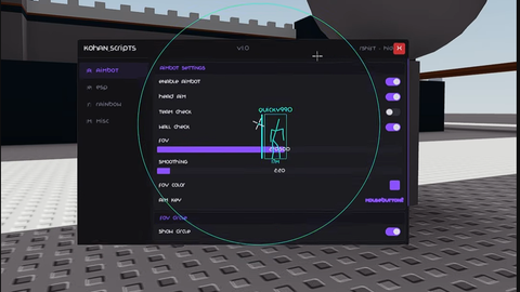 KEYLESS Universal aimbot esp chams crosshair - Unknown script preview