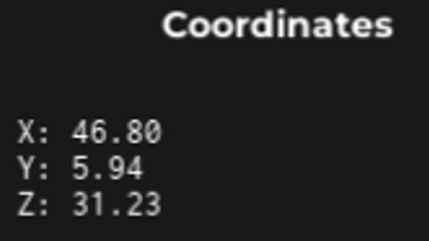 Universal Coordinate system - Unknown script preview