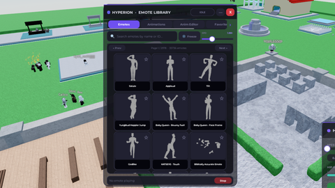 Hyperion Emotes And Animations - Unknown script preview