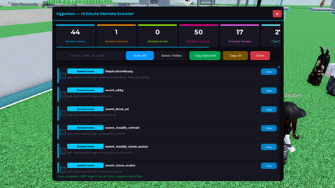 Hyperion Ultimate Remote Scanner - Unknown script preview