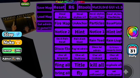 Mat3l0rd 25 F3x gui - Unknown script preview