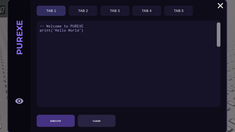 PUREXE fully working in game executor - Unknown script preview