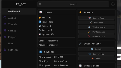 EB Bot Menu - Unknown script preview
