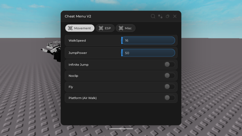 CheatMenuV2 - Unknown script preview