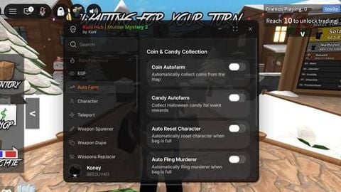 Kuni Hub Keyless AutoFarm Dupe Aimbot Esp Tools Valentines - Universal script preview