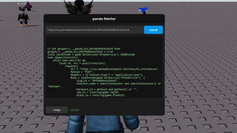 pandadevelopment script fetcher - Unknown script preview