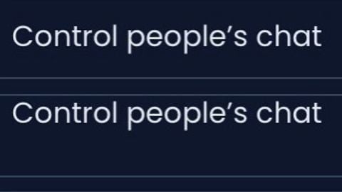 Control player chat - Unknown script preview