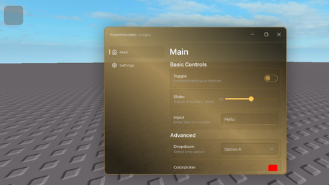 Fluent modded - Unknown script preview