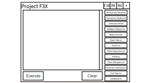 Project F3X - Unknown script preview