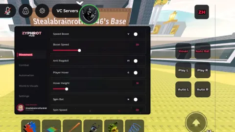 Newless ZYPHROT HUB Features OP - Unknown script preview