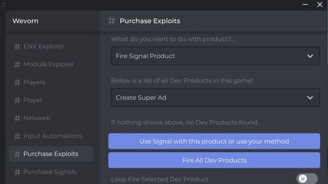 Wevorn For Free Gamepass and Dev Products and Instant UGC FE - Unknown script preview