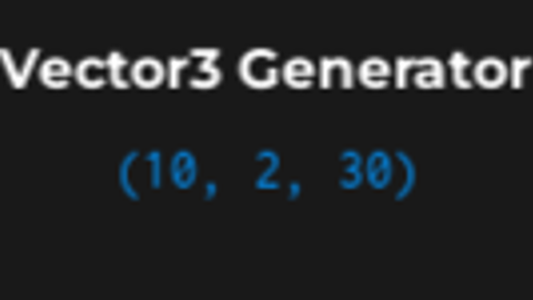 Vector3 Part Generator - Unknown script preview