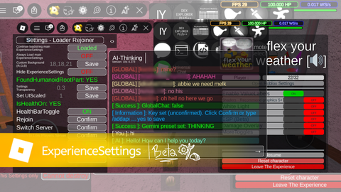 ExperienceSettings (Beta & Re-uploaded) - Unknown script preview