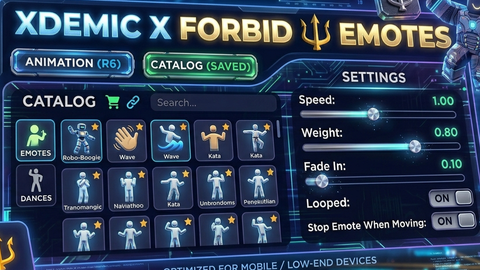 Xdemic X Forbid emotes all emotes universal - Unknown script preview