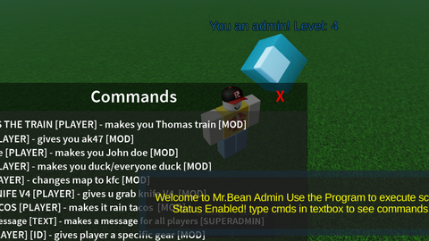 MrBean Admin F3X - Unknown script preview