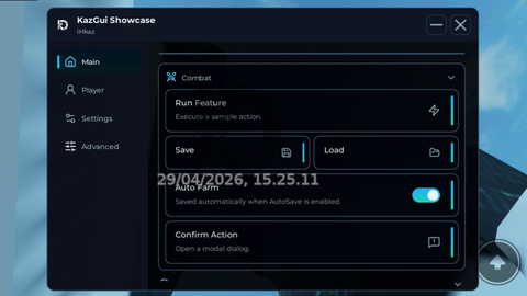 Kaz Gui Library - Unknown script preview