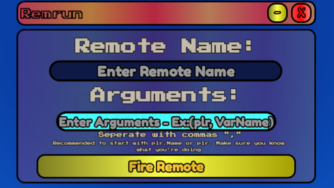 Remrun RemoteEvent Runner and arguments OP BEST - Unknown script preview