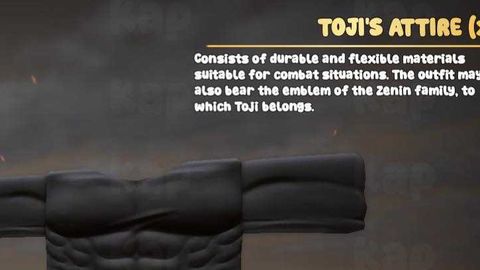 toji attire dupe read desc - Unknown script preview