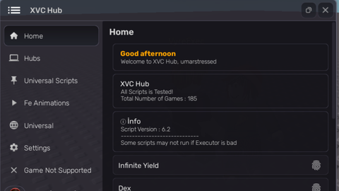 XVC Hub CRACKED NO KEY - Unknown script preview