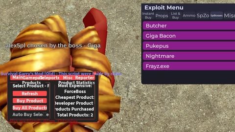 KingCipVon Test Menu read desc - Zombie Survival Garry's Mod [Old] script preview