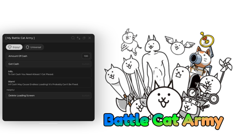 Inf Cash - [🩸🌕 UPD] My Battle Cat Army script preview