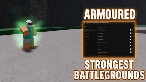ARMOURED HUB - The Strongest Battlegrounds script preview