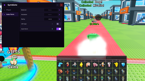 FREE AUTO FARM AUTO SPEED REBIRTH Symbiote - Be a Brainrot script preview