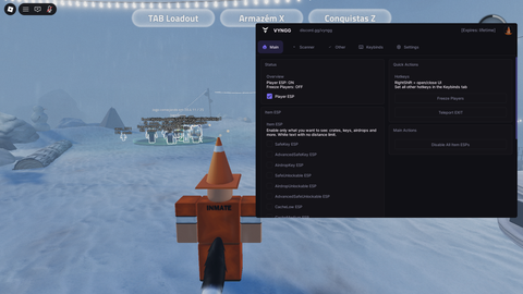 Freeze Player ESP Keys Teleport Scanner Fly - The Tower script preview