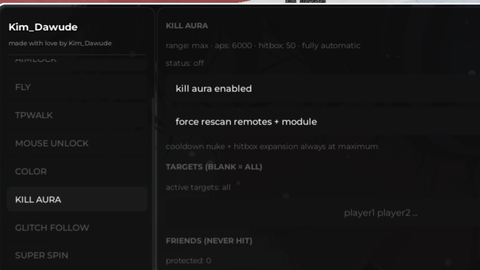 Aura kill new version only for pc - Boys and Girls Highschool RP script preview