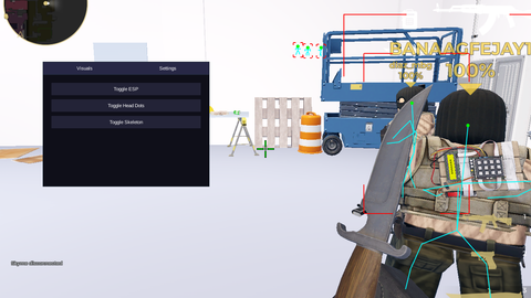 esp/head dot/skeleton esp/box esp - [STILETTO] BloxStrike script preview