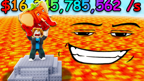 [🌑] Survive LAVA for Brainrots!