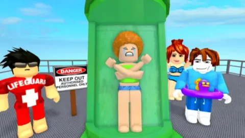 🌊Tallest Waterslide Line Simulator