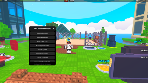 be youtuber script I auto collect vids I AUTO POST I MORE - Be a YouTuber! 🔴🎥 script preview