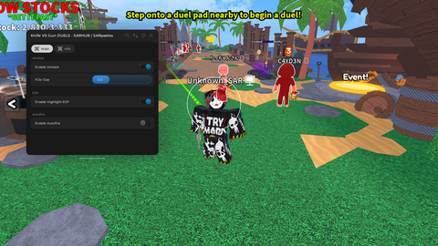 Gun VS Knife Duels Script I AUTO FIRE I AIMBOT I ESP UNDETEC - gun vs knife duels script preview