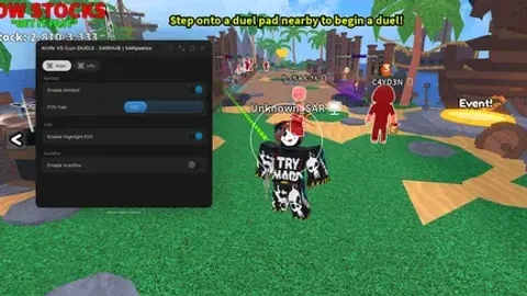 Gun VS Knife Duels Script I AUTO FIRE I AIMBOT I ESP UNDETEC - Knife VS Gun DUELS script preview