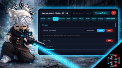 CuongOutLook Aimbot OP Hub best Universal Script V3 - [TRADE MARKET] Sniper Arena script preview