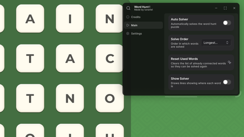 Auto Solve Words l Made by me l Lunariel - WORD HUNT script preview