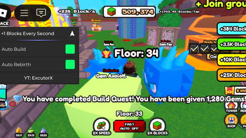 +1 Blocks Every Second