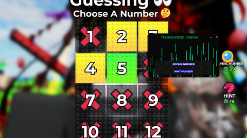 Free Reveal Number NO  KEY - [🤔] Guess My Number script preview
