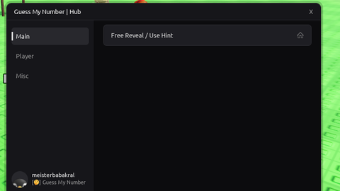 meister Hub - [🤔] Guess My Number script preview