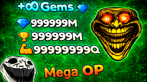 Mega OP Auto Lift Auto Punch - +1 Strength Troll Obby 💪 script preview