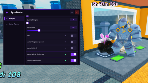 KEY NEEDED FREE AUTO FARM Symbiote - Be a Lucky Block script preview
