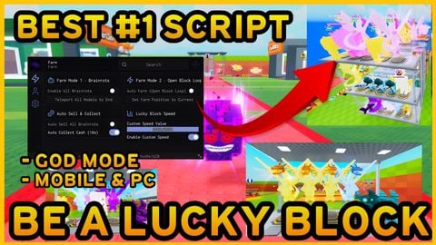 VoidHub AutoFarm Lucky Blocks GodMode - Be a Lucky Block script preview